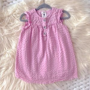 stem baby pink dress size 6 months (6M) with matching bloomers.